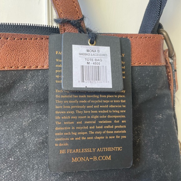 NWT Mona B ROSETTE TOTE - Picture 6 of 7